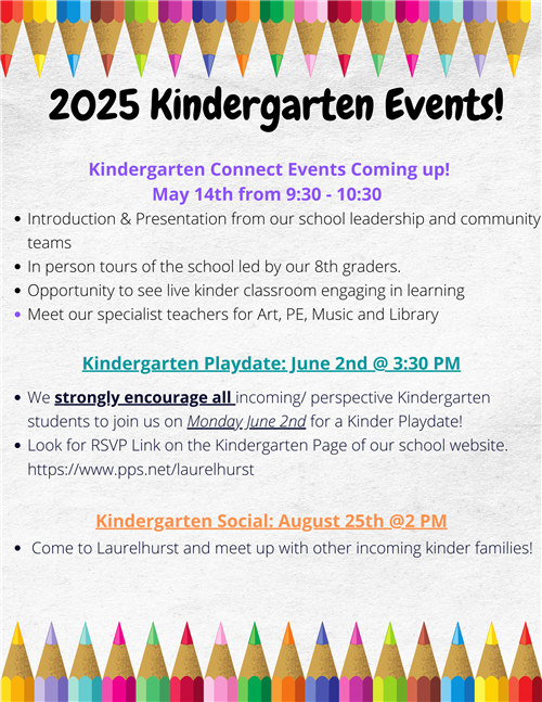 Kindergarten information flier